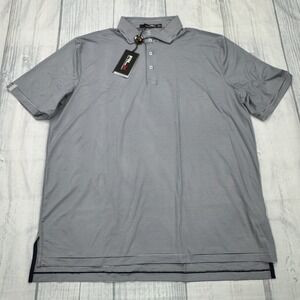 NWT RLX Ralph Lauren Eastward Ho Golf Polo Shirt XL Blue UV‎ Protection Mens